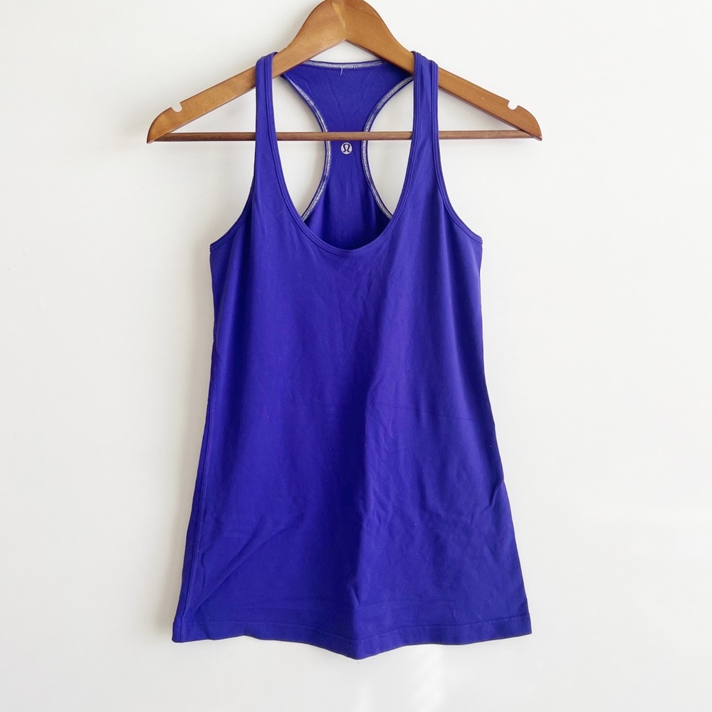 Lululemon Royal Purple Cool Racerback Workout Tank Top Size 6 or Small